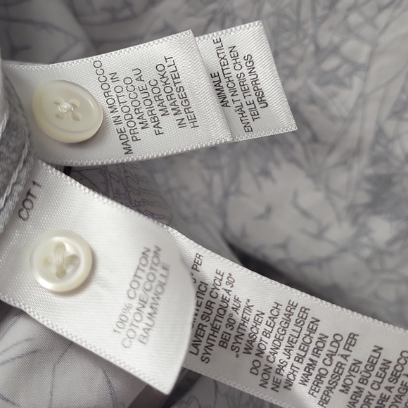 NWOT Paul Smith Cactus Botanical Print Tailored Fit Shirt. Size XL - Picture 6 of 6